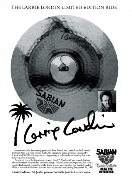 Sabian Larrie Londin Ride ad 1993.png